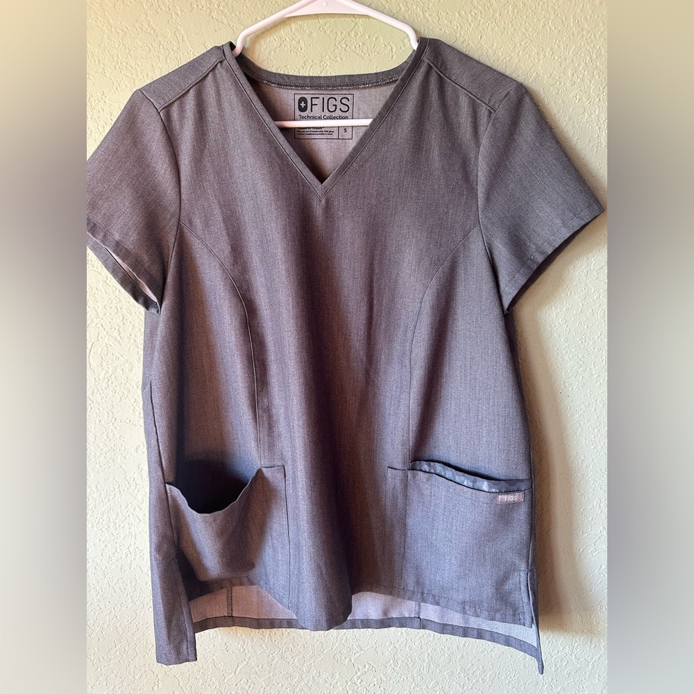 Figs grey women's scrub top